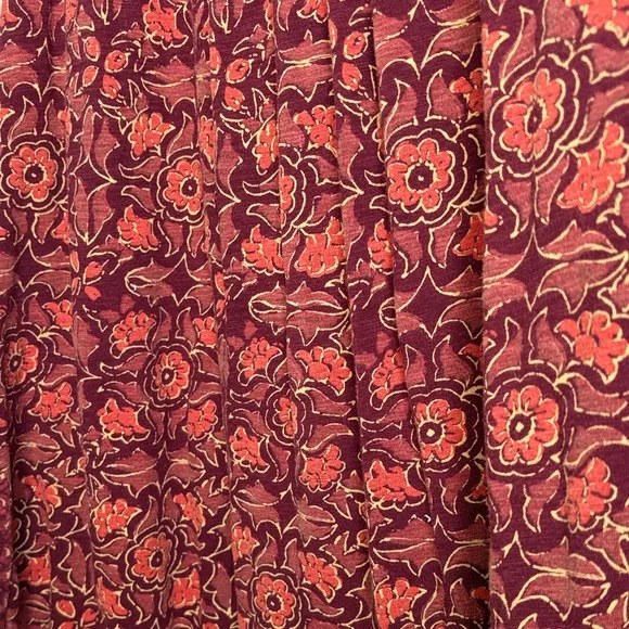 Lucky Brand Burgundy Floral Tunic - Picture 5 of 8